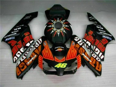 2004-2005 Black Orange Honda CBR1000RR Motorcycle Fairings