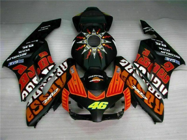 2004-2005 Black Orange Honda CBR1000RR Motorcycle Fairings