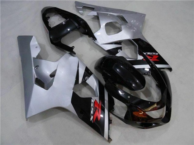 2004-2005 Black Silver Suzuki GSXR 600/750 Motorcycle Fairings 2004-2005 Black Silver Suzuki GSXR 600/750 Motorcycle Fairings