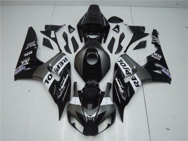 2004-2005 Grey Black Honda CBR1000RR Motorcycle Fairings 2004-2005 Grey Black Honda CBR1000RR Motorcycle Fairings