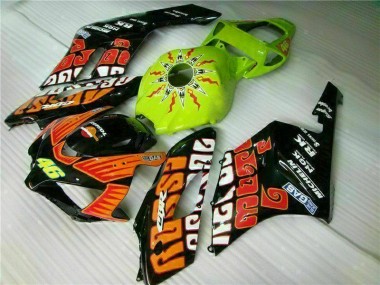 2004-2005 Orange Green Honda CBR1000RR Motorcycle Fairings