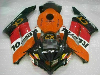 2004-2005 Orange Honda CBR1000RR Motorcycle Fairings & Bodywork