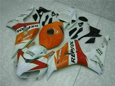 2004-2005 Orange White Honda CBR1000RR Motorcycle Fairings