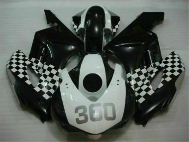 2004-2005 White Black Honda CBR1000RR Motorcycle Fairings Bodywork