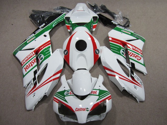 2004-2005 White Green Red Castrol Honda CBR1000RR Motorcycle Fairings 2004-2005 White Green Red Castrol Honda CBR1000RR Motorcycle Fairings
