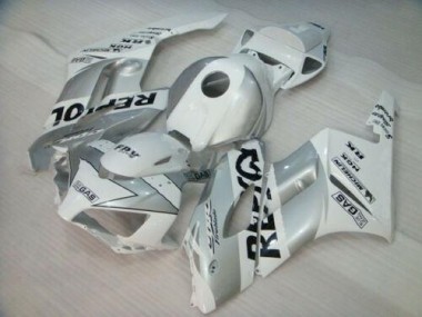 2004-2005 White Silver Black Honda CBR1000RR Motorcycle Fairings & Bodywork