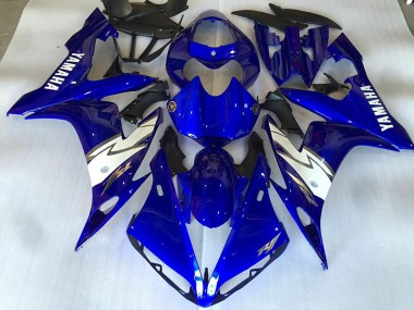 2004-2006 Glossy Blue White Yamaha YZF R1 Motorcycle Fairings