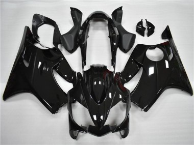 2004-2007 Glossy Black Honda CBR600 F4i Motorcycle Fairings