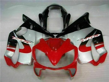 2004-2007 Red Silver Honda CBR600 F4i Motorcycle Fairings