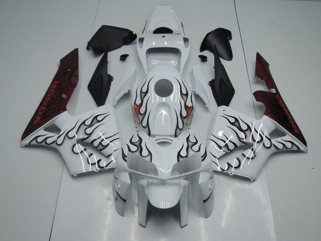 2005-2006 Black Flame Honda CBR600RR Motorcycle Fairings 2005-2006 Black Flame Honda CBR600RR Motorcycle Fairings