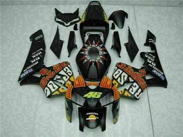 2005-2006 Black Honda CBR600RR Full Fairing Kit 2005-2006 Black Honda CBR600RR Full Fairing Kit