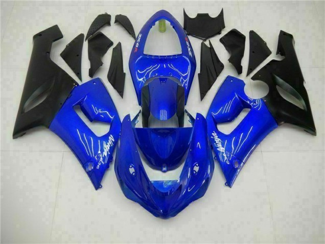 2005-2006 Blue Kawasaki Ninja ZX6R Motorcycle Fairings 2005-2006 Blue Kawasaki Ninja ZX6R Motorcycle Fairings