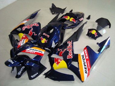 2005-2006 Dark Blue Red Bull Honda CBR600RR Motorcycle Fairings