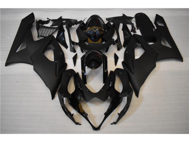 2005-2006 Glossy Matte Black Suzuki GSXR 1000 Motorcycle Fairings 2005-2006 Glossy Matte Black Suzuki GSXR 1000 Motorcycle Fairings