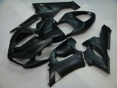 2005-2006 Matte Black Kawasaki Ninja ZX6R Motorcycle Fairings
