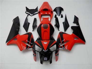 2005-2006 Red Black Honda CBR600RR Fairing Kit