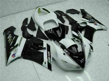 2005-2006 Red Black Kawasaki Ninja ZX6R Injection Fairing Kit