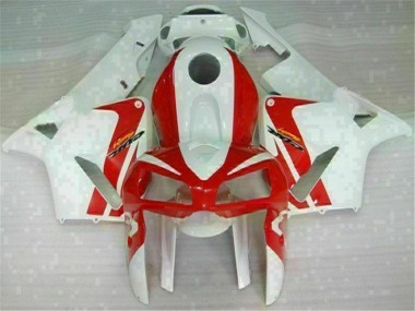 2005-2006 Red White Honda CBR600RR Motorcycle Fairings & Bodywork