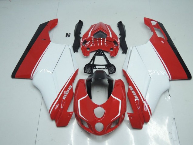 2005-2006 Red White Red Ducati 749 999 Motorcycle Fairings 2005-2006 Red White Red Ducati 749 999 Motorcycle Fairings