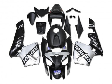 2005-2006 Silver Black Honda CBR600RR Motorcycle Fairings