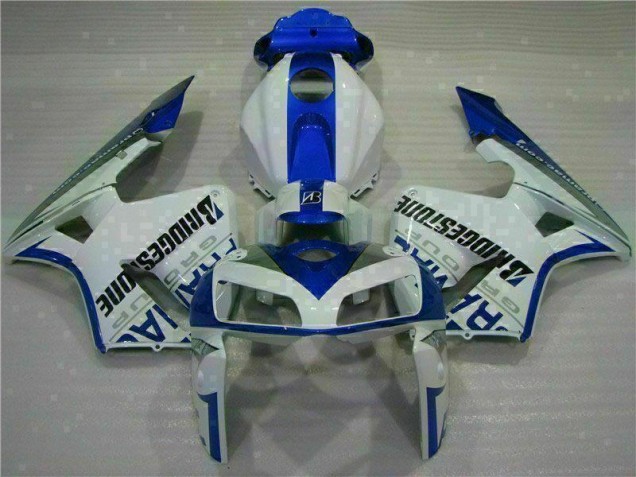 2005-2006 White Blue Honda CBR600RR Motorcycle Fairings 2005-2006 White Blue Honda CBR600RR Motorcycle Fairings