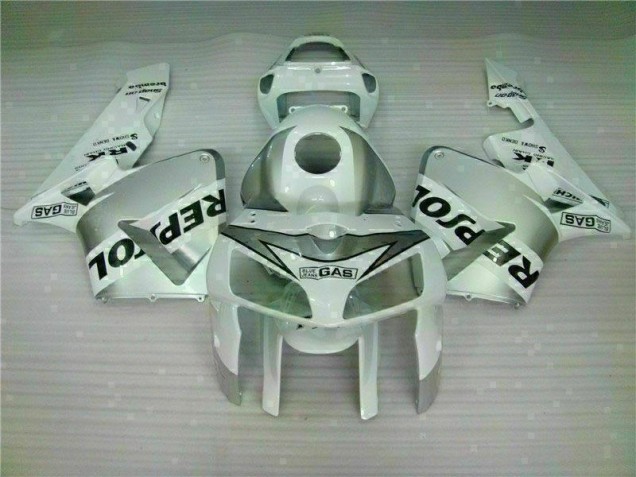 2005-2006 White Honda CBR600RR Full Fairing Kit 2005-2006 White Honda CBR600RR Full Fairing Kit