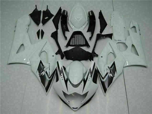 2005-2006 White Suzuki GSXR 1000 Motorcycle Fairings & Bodywork 2005-2006 White Suzuki GSXR 1000 Motorcycle Fairings & Bodywork