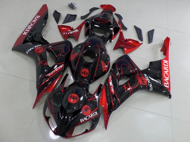 2006-2007 Black Bacardi Honda CBR1000RR Motorcycle Fairings 2006-2007 Black Bacardi Honda CBR1000RR Motorcycle Fairings