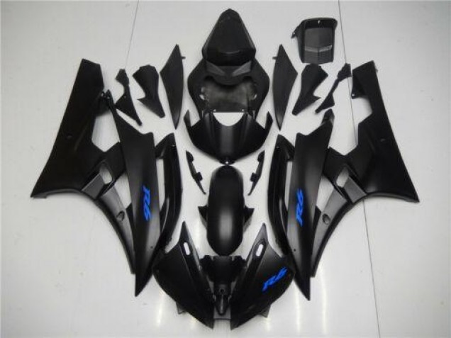 2006-2007 Black Blue Yamaha YZF R6 Motorcycle Fairings