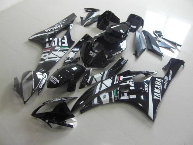 2006-2007 Black Fiat Yamaha YZF R6 Motorcycle Fairings