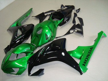 2006-2007 Black Green Honda CBR1000RR Motorcycle Fairings