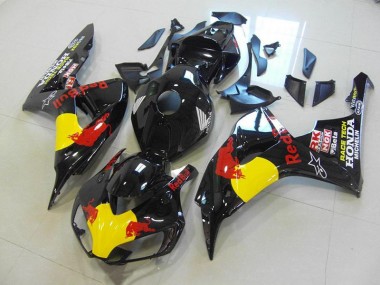 2006-2007 Black Red Bull Honda CBR1000RR Motorcycle Fairings