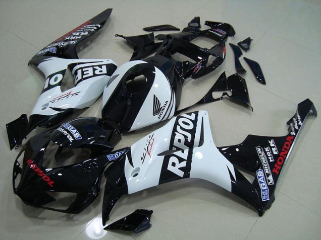 2006-2007 Black White Repsol Honda CBR1000RR Motorcycle Fairings 2006-2007 Black White Repsol Honda CBR1000RR Motorcycle Fairings