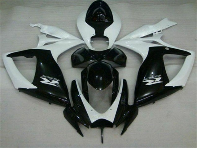 2006-2007 Black White Suzuki GSXR 600/750 Motorcycle Fairings 2006-2007 Black White Suzuki GSXR 600/750 Motorcycle Fairings