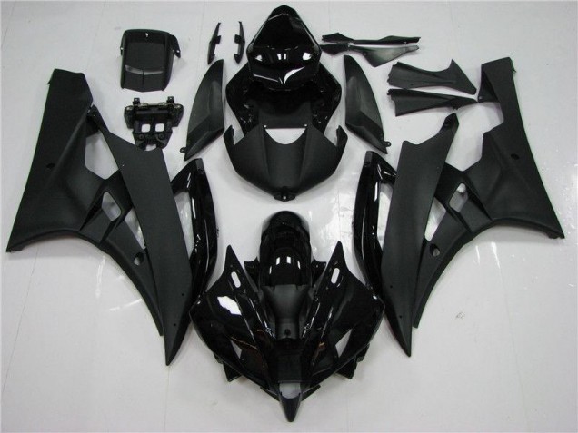 2006-2007 Black Yamaha YZF R6 Abs Motorcycle Fairings