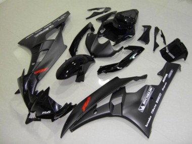 2006-2007 Black Yamaha YZF R6 Motorcycle Fairings