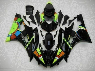 2006-2007 Black Yamaha YZF R6 Motorcycle Fairings & Bodywork