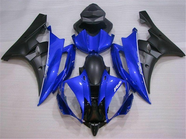 2006-2007 Blue Black Yamaha YZF R6 Complete Fairing Kit 2006-2007 Blue Black Yamaha YZF R6 Complete Fairing Kit