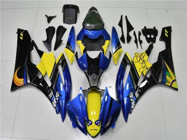 2006-2007 Blue Shark Yamaha YZF R6 Motorcycle Fairings 2006-2007 Blue Shark Yamaha YZF R6 Motorcycle Fairings