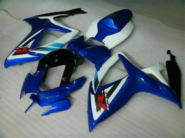 2006-2007 Blue White Suzuki GSXR 600/750 Motorcycle Fairings 2006-2007 Blue White Suzuki GSXR 600/750 Motorcycle Fairings