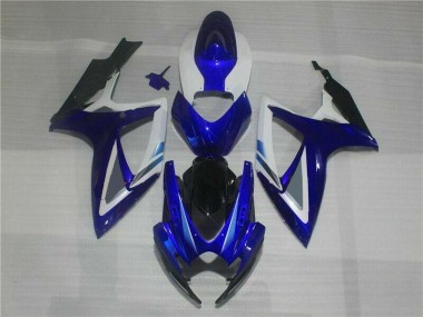 2006-2007 Blue White Suzuki GSXR 600/750 Motorcycle Fairings & Bodywork