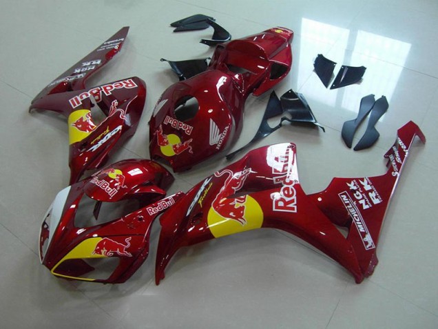 2006-2007 Candy Red Red Bull Honda CBR1000RR Motorcycle Fairings 2006-2007 Candy Red Red Bull Honda CBR1000RR Motorcycle Fairings