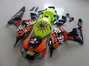 2006-2007 Fluro Rossi Honda CBR1000RR Motorcycle Fairings