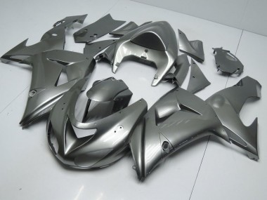 2006-2007 Glossygrey Kawasaki Ninja ZX10R Motorcycle Fairings
