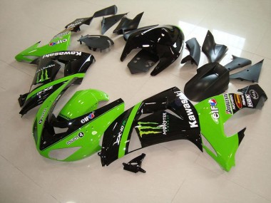 2006-2007 Green Monster Kawasaki Ninja ZX10R Full Fairing Kit