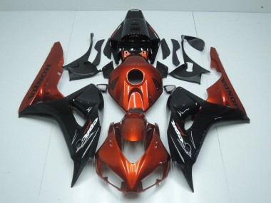2006-2007 Orange and Black Honda CBR1000RR Motorcycle Fairings