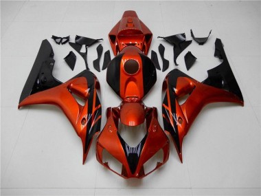 2006-2007 Orange Black Honda CBR1000RR Motorcycle Fairings