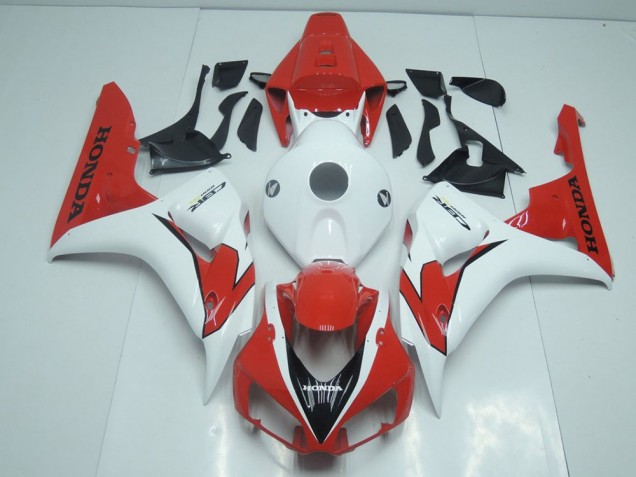 2006-2007 Orange Red and White Honda CBR1000RR Motorcycle Fairings 2006-2007 Orange Red and White Honda CBR1000RR Motorcycle Fairings