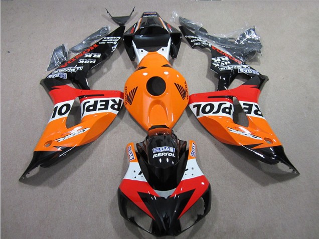 2006-2007 Orange Repsol Honda CBR1000RR Motorcycle Fairings & Bodywork 2006-2007 Orange Repsol Honda CBR1000RR Motorcycle Fairings & Bodywork