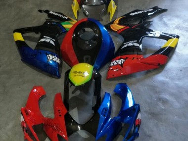 2006-2007 Red Blue Suzuki GSXR 600/750 Motorcycle Fairings